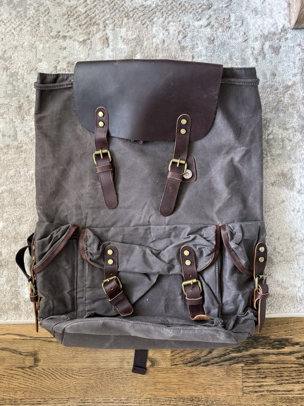 Canvas Travel Outdoor Hiking Backpack